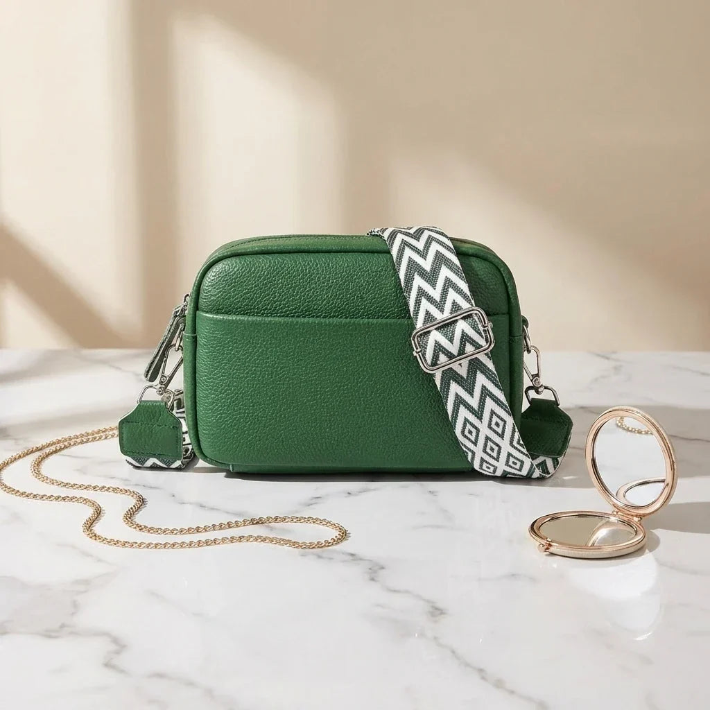 Petit sac bandoulière en cuir essentiel - Prisca