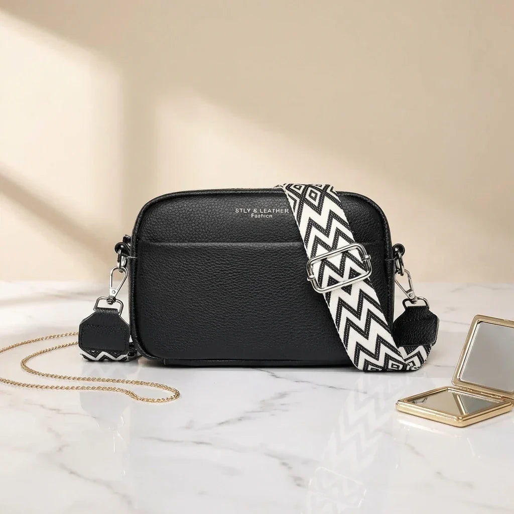 Petit sac bandoulière en cuir essentiel - Prisca