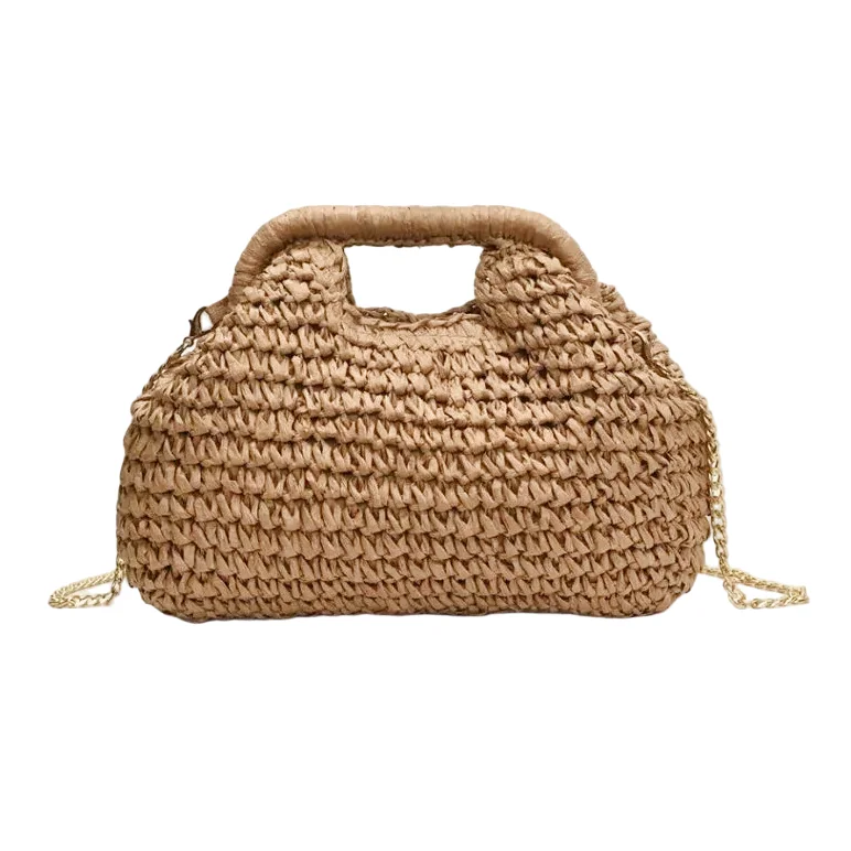 Sac à main bandoulière en paille bohème - Lisa