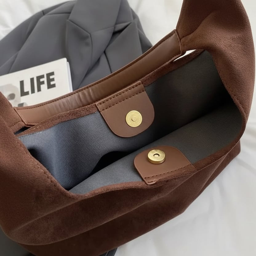 Louise - Sac à main en daim
