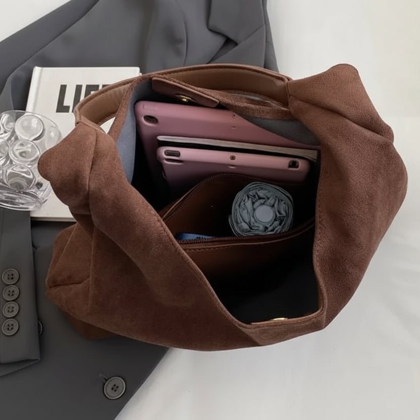Louise - Sac à main en daim