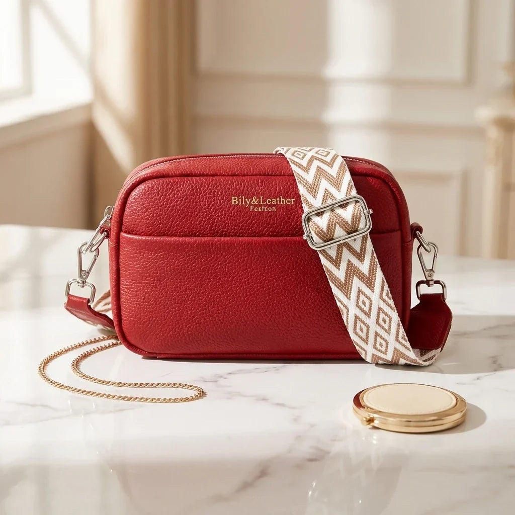 Petit sac bandoulière en cuir essentiel - Prisca