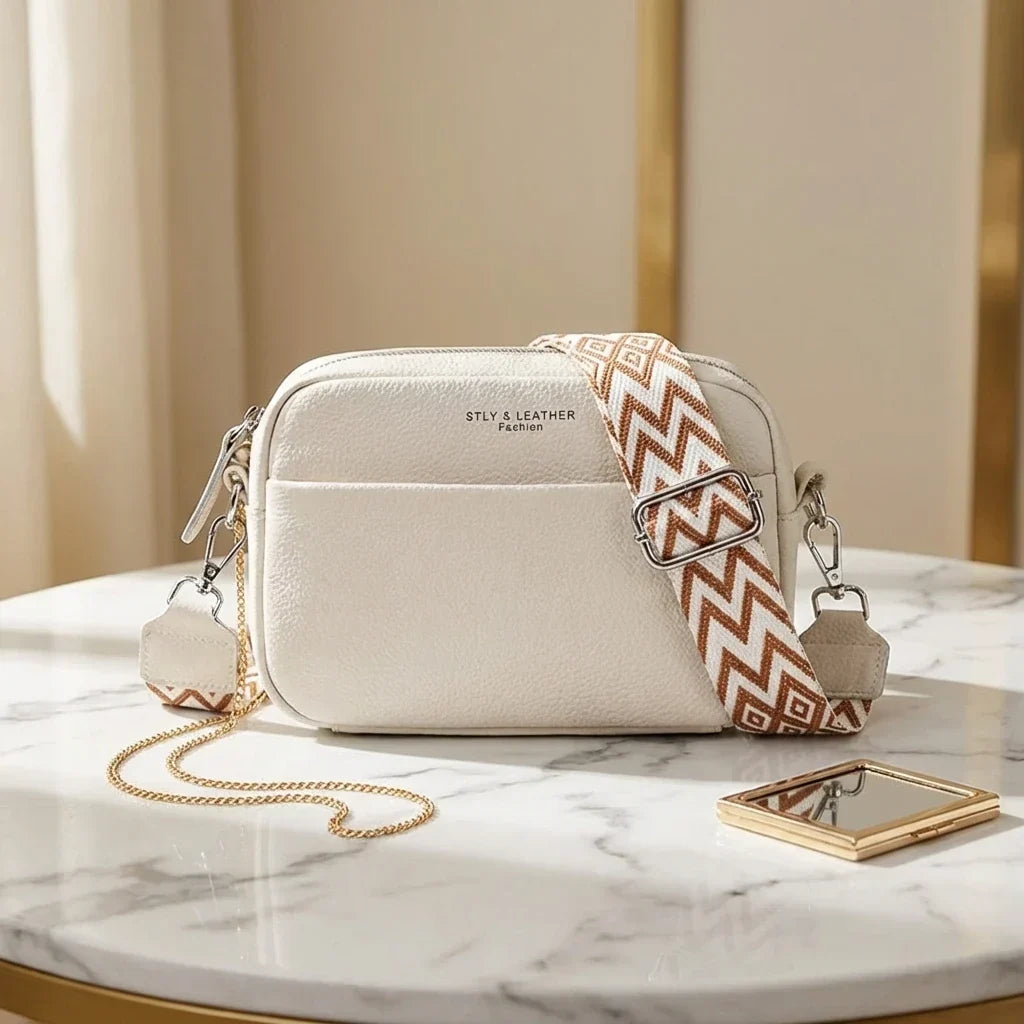 Petit sac bandoulière en cuir essentiel - Prisca