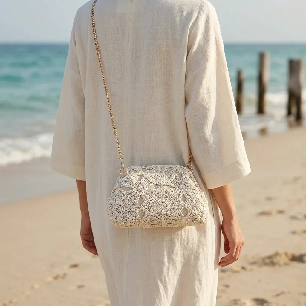 Sac à main bandoulière tissé bohème - Elvira