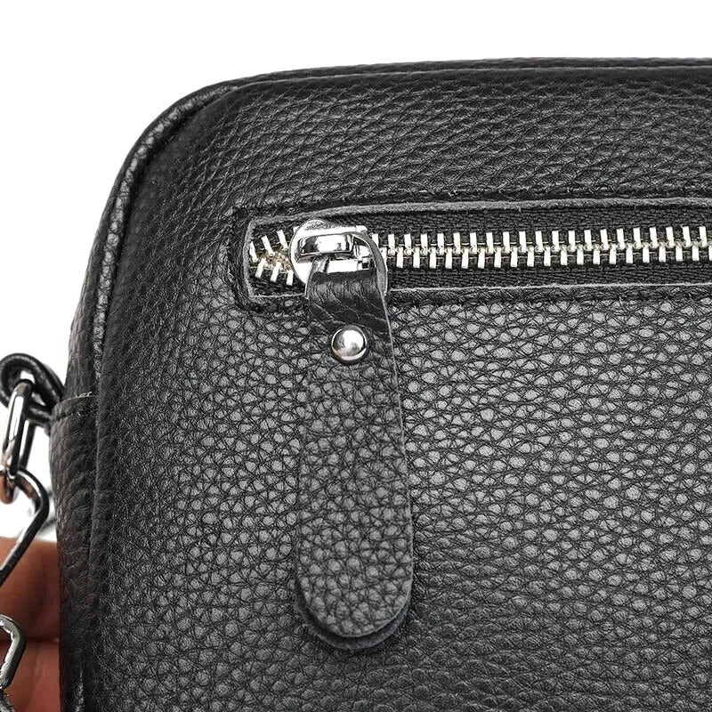 Petit sac bandoulière en cuir essentiel - Prisca