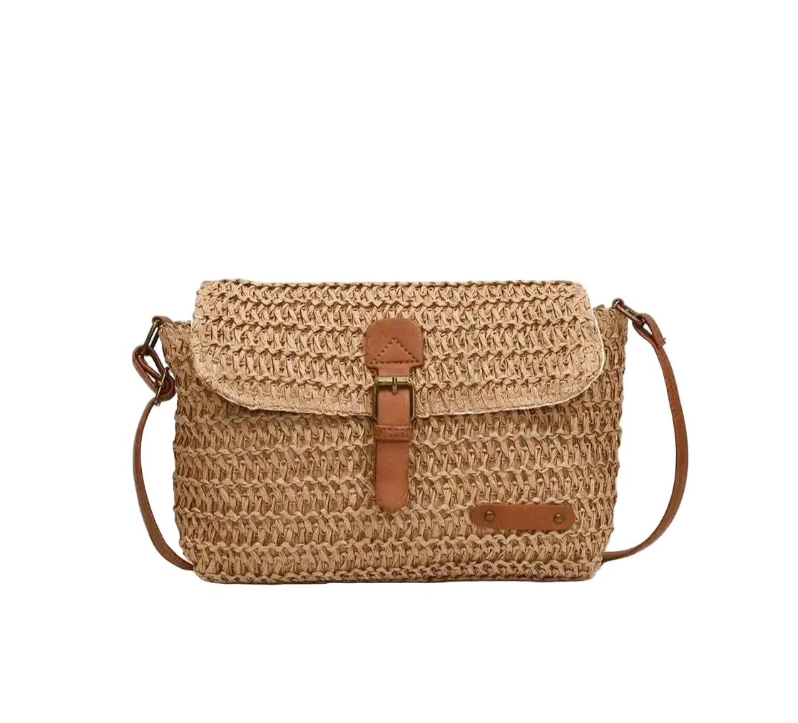 Sac à main bandoulière en paille élégant - Lavinia